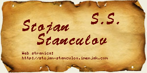 Stojan Stančulov vizit kartica